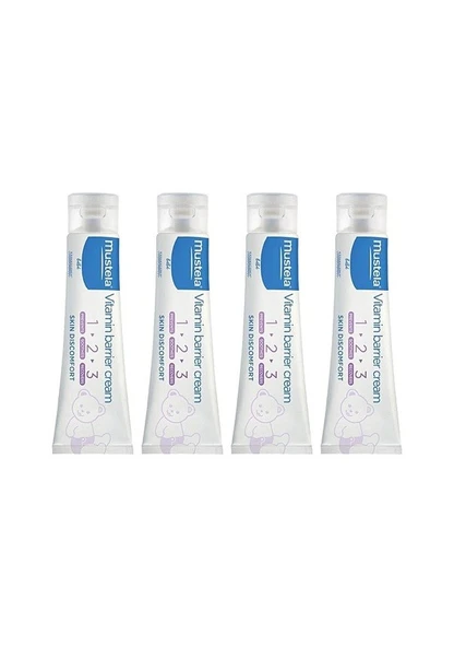 Mustela Vitamin Barrier 1.2.3 Pişik Kremi 100 ml 4 Adet ürün görseli 1