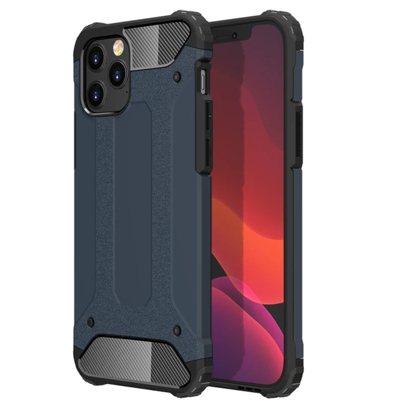 FitCase iPhone 11 Pro Zırh Tank Tam Koruma Arka Kapak - Resim 2