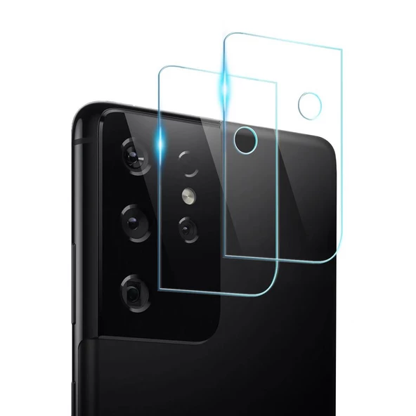Samsung Galaxy S21 Ultra Kamera Lens Koruyucu 3D Cam Şeffaf ürün görseli 1