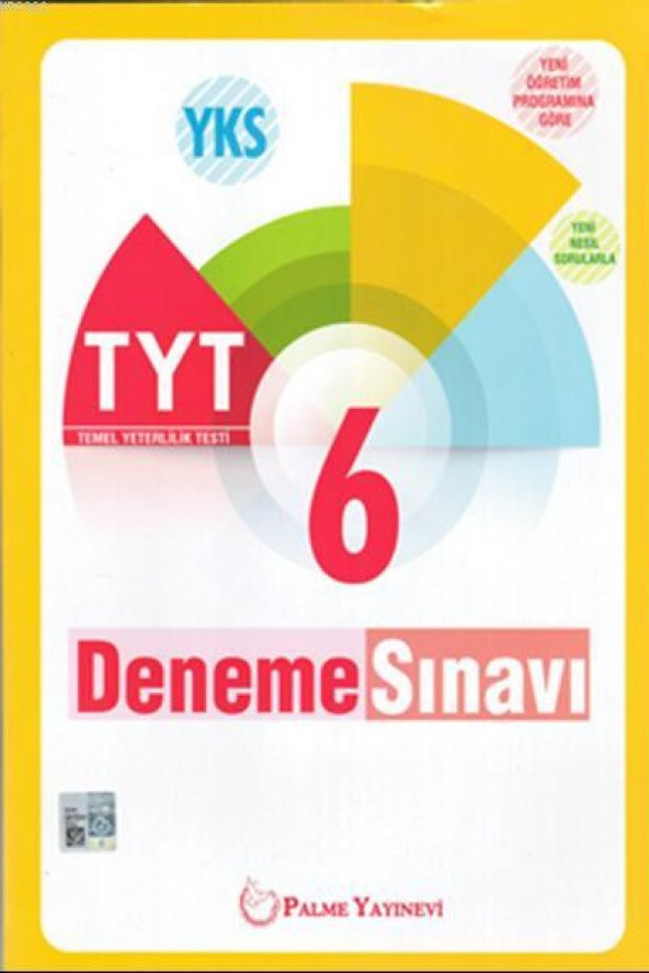 Palme Yayınevi YKS TYT 6 Deneme Sınavı ürün görseli 1