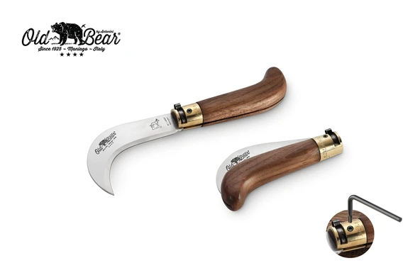 Antonini Old Bear 7,5cm Ceviz Ağacı Saplı Budama S Çakısı ürün görseli 1