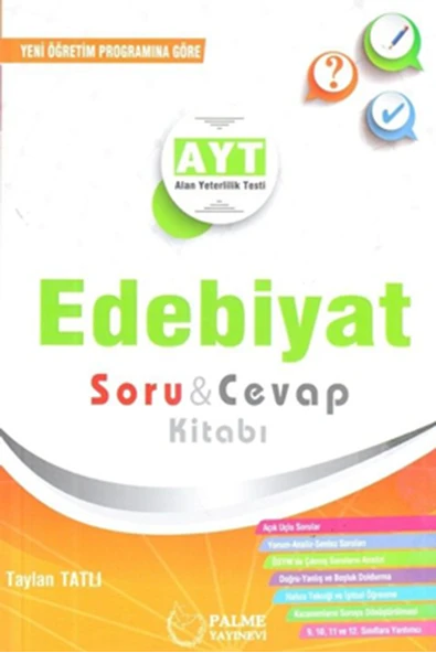 PALME YKS AYT EDEBİYAT SORU & CEVAP KİTABI *YENİ* ürün görseli 1