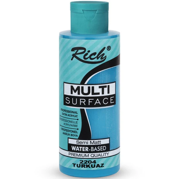 Rich Akrilik Boya Multi Surface 120 CC Turkuaz 120-2204 ürün görseli 1
