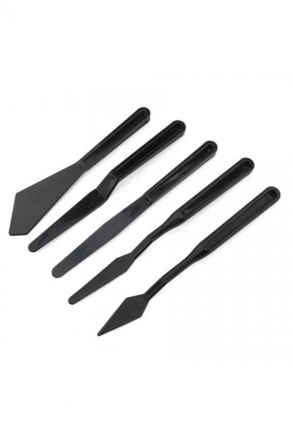 Rich Spatula Plastik 5 Li Set Siyah 127 ürün görseli 1