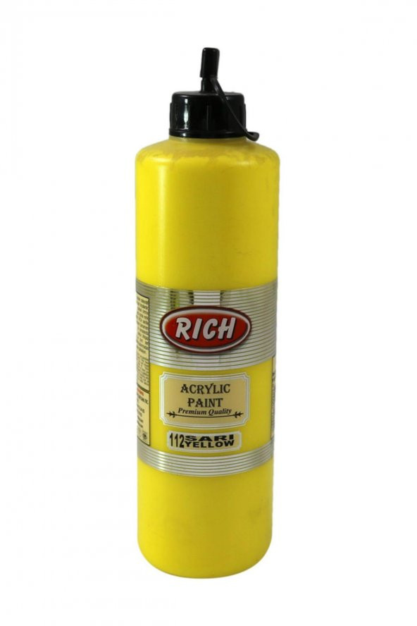Rich Akrilik Boya Master 500 CC Sarı 112 ürün görseli 1