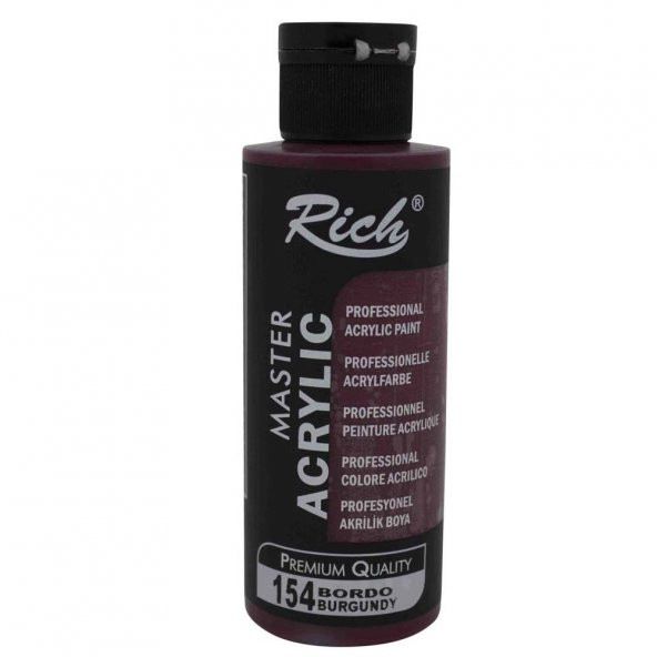 Rich Akrilik Boya Master 120 CC Bordo 120-154 - Resim 2