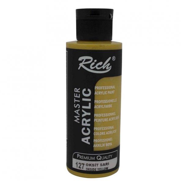 Rich Akrilik Boya Master 120 CC Oksit Sarı 120-127 - Resim 2