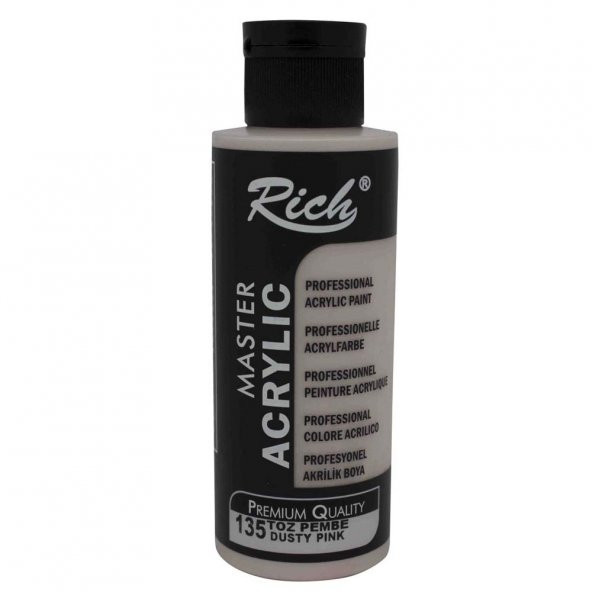 Rich Akrilik Boya Master 120 CC Toz Pembe 135 - Resim 2