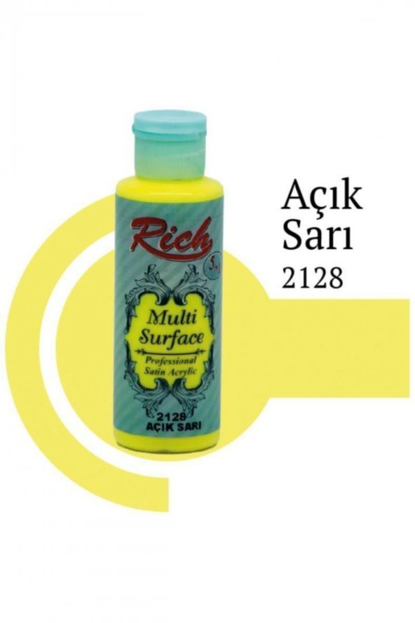 Rich Akrilik Boya Multi Surface 120 CC Açık Sarı 120-2128 ürün görseli 1