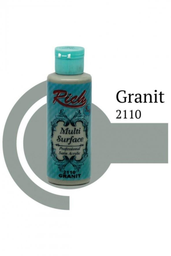 Rich Akrilik Boya Multi Surface 120 CC Granit 2110 ürün görseli 1