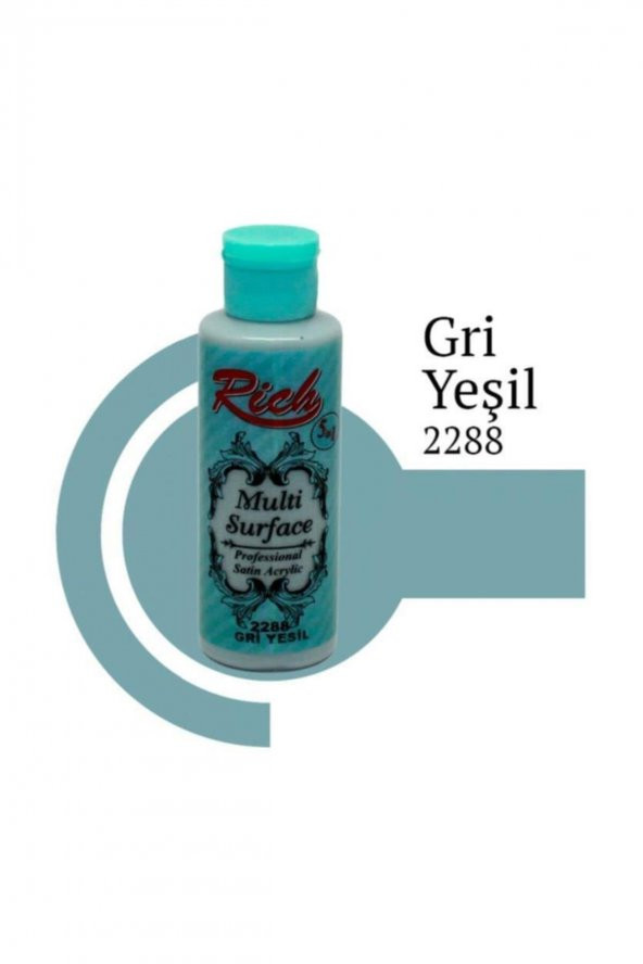 Rich Akrilik Boya Multi Surface 120 CC Gri Yeşil 2288 ürün görseli 1