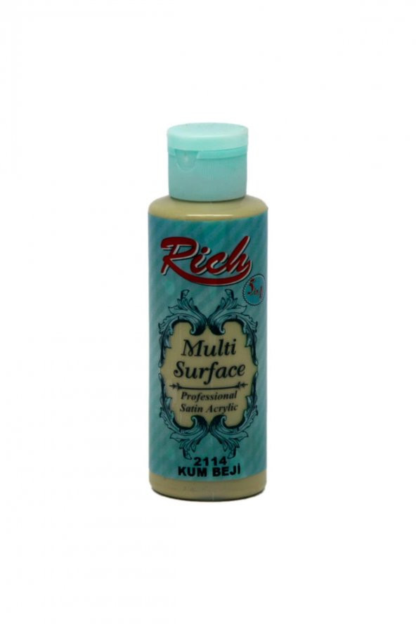 Rich Akrilik Boya Multi Surface 120 CC Kum Beji 2114 ürün görseli 1