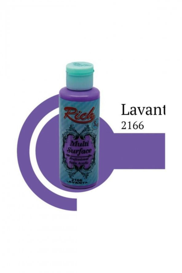 Rich Akrilik Boya Multi Surface 120 CC Lavanta 2166 ürün görseli 1