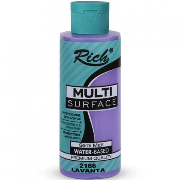 Rich Akrilik Boya Multi Surface 120 CC Lavanta 2166 - Resim 2