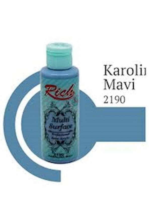 Rich Akrilik Boya Multi Surface 120 CC Petrol Mavi 2192 ürün görseli 1