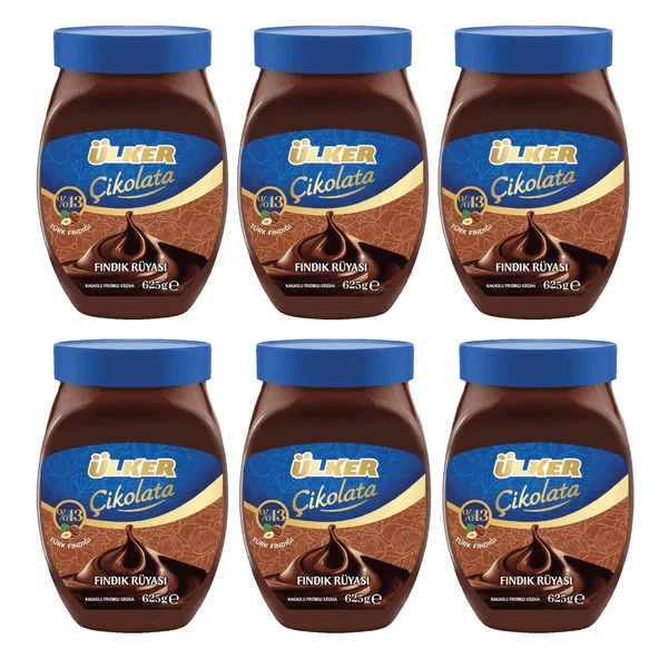 Ülker Fındık Rüyası Kakaolu Fındık Kreması 625 gr x 6 Adet ürün görseli 1