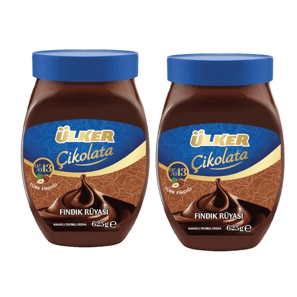 Ülker Fındık Rüyası Kakaolu Fındık Kreması 625 gr x 2 Adet ürün görseli 1