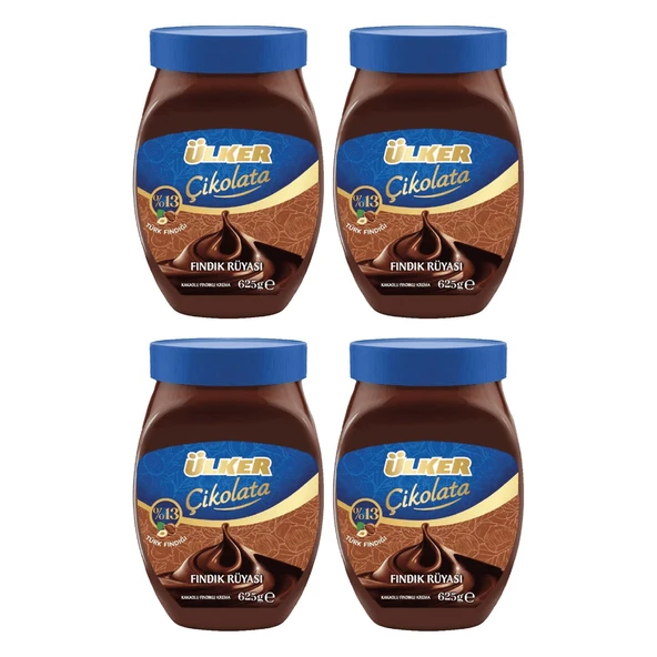 Ülker Fındık Rüyası Kakaolu Fındık Kreması 625 gr x 4 Adet ürün görseli 1
