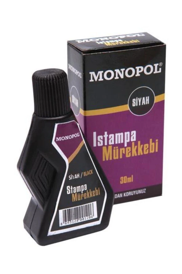 Monopol Istampa Mürekkebi 30 ML Siyah ürün görseli 1