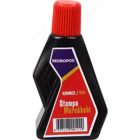 Monopol Istampa Mürekkebi 30 ML Kırmızı ürün görseli 1