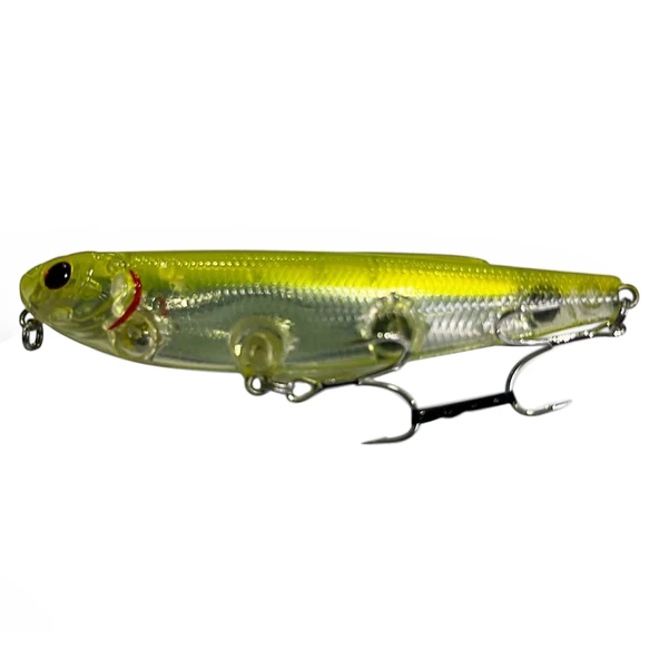 Ryuji Crazy Dog 9.5cm 15gr Su Üstü Maket Balık  Lemon Flash UV ürün görseli 1