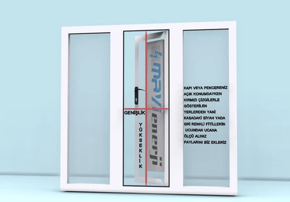 Pileli Sineklik Kapı Sineklik Pilse Sineklik - Resim 6