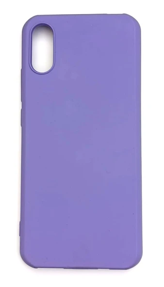 Xiaomi Redmi 9A Uyumlu Yumuşak Mat Slikon Kılıf Lila ürün görseli 1
