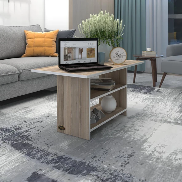 Kenzlife orta salon sehpası boston crd 075*070*50 yemek masası ürün görseli 1