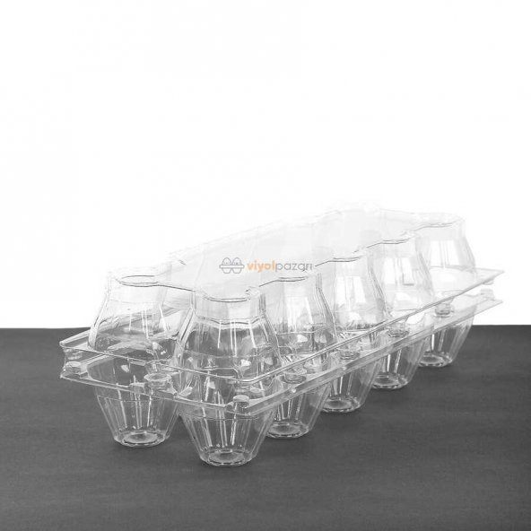 10Lu Plastik Yumurta Viyolü (400 Adet) Larplast - Resim 4