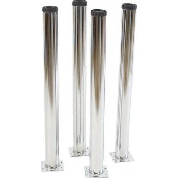 Masa Ayağı - 60mm Krom 71cm 4 adet ürün görseli 1