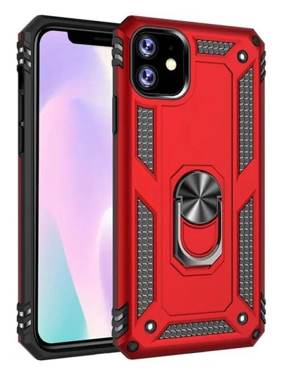Apple İphone11 Tank Kılıf Ultra Koruma Yüzüklü Mıknatıslı Standlı ürün görseli 1