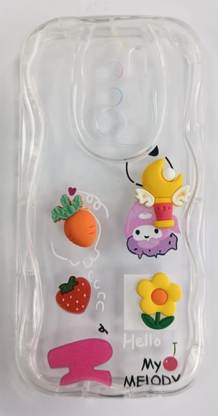 Xiaomi Redmi Note 8 Pro Uyumlu Emojili Kalın Yumuşak Şeffaf Kılıf ürün görseli 1