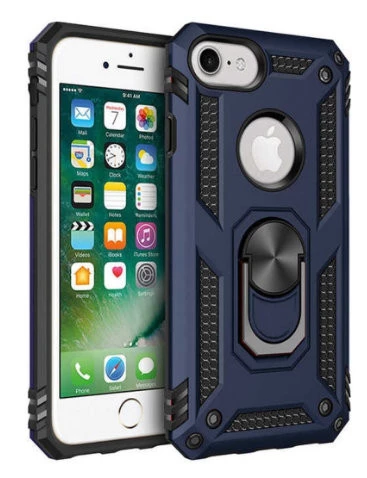 Apple İphone 6/7/8 Uyumlu Tank Kılıf Ultra Koruma Yüzüklü Mıknatıslı Standlı ürün görseli 1