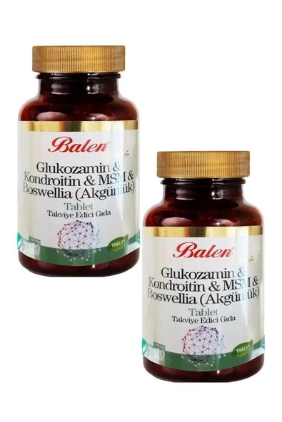 Balen Glukozamin Kondroitin MSM Boswelia 1200 mg 120 Tablet 2'li ürün görseli 1