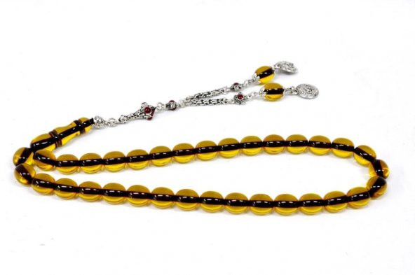 Tesbihci Dayı Ateş Kehribar Tesbih Eskitme (Khr 10659) - Resim 3