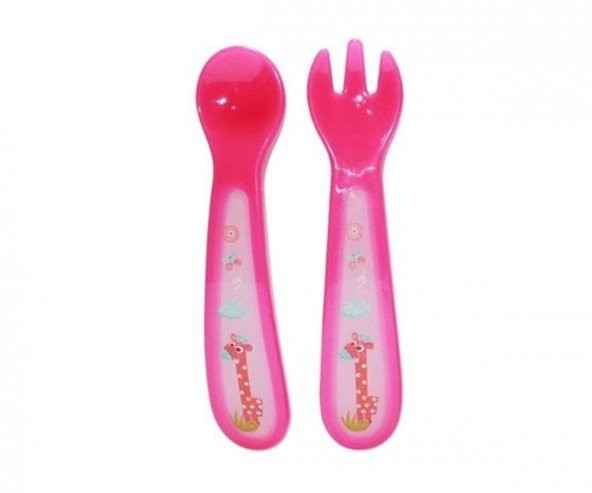 Bebedor İlk Çatal&Kaşığım 9556 - Pembe ürün görseli 1