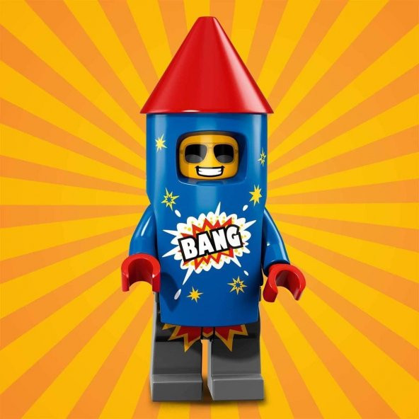 Lego 71021 Minifigure Series 18 - 5 Firework Guy ürün görseli 1