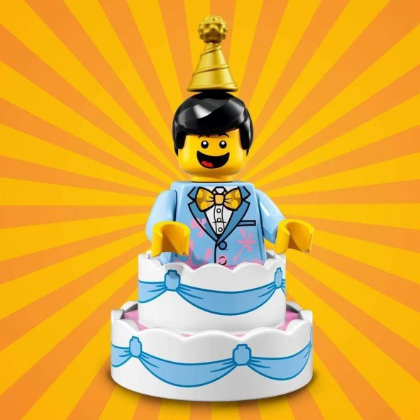 Lego 71021 Minifigure Series 18 - 10 Birthday Cake Guy ürün görseli 1