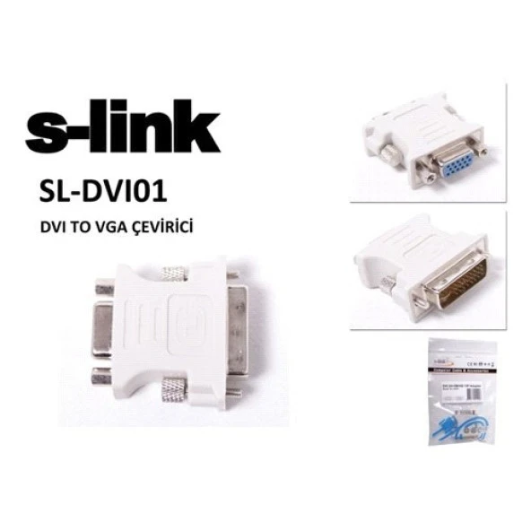 S-Link Sl-Dvı01 Dvı 24+5 M To Vga 15 F Çevirici ürün görseli 1
