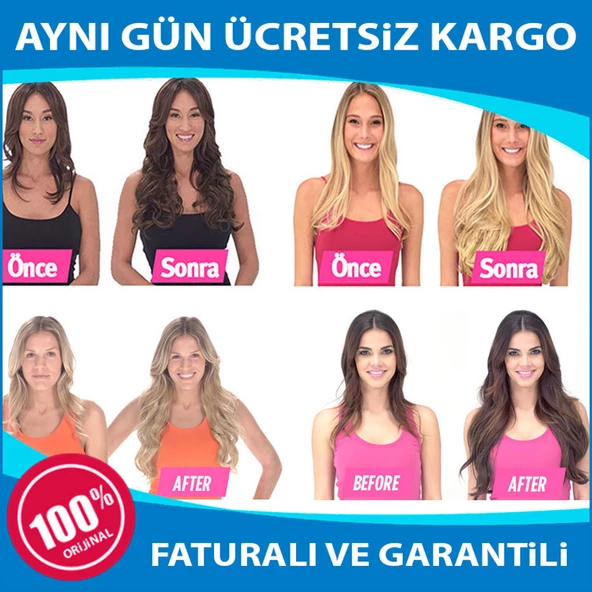 Daha Uzun ve Gür Saçlar için Secret Extensions-Misinalı Postiş! ürün görseli 1