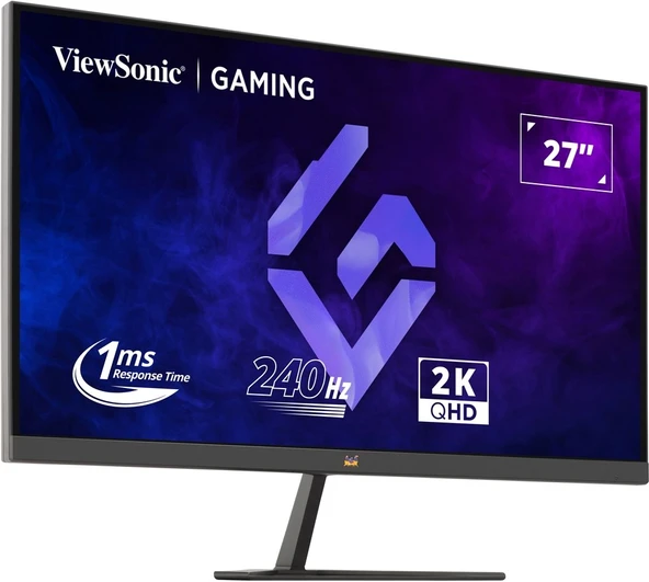 VIEWSONIC 27" VX2758A-2K-PRO-3 2K QHD 1MS 240HZ HDMI DP HDR10 PS/XBOX RGB IPS GAMING MONITOR - Resim 2