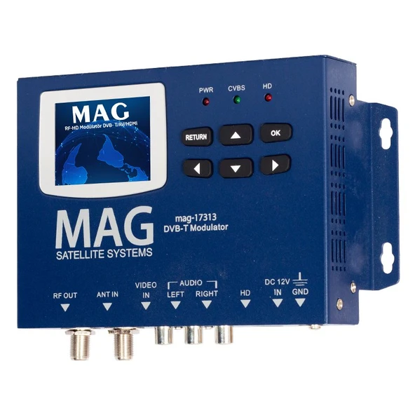Ayt Mag Mg-17313 Lcd Ekranlı HD-RF Converter Full HD Modülatör Dvb Av Hdmı Encoder ürün görseli 1