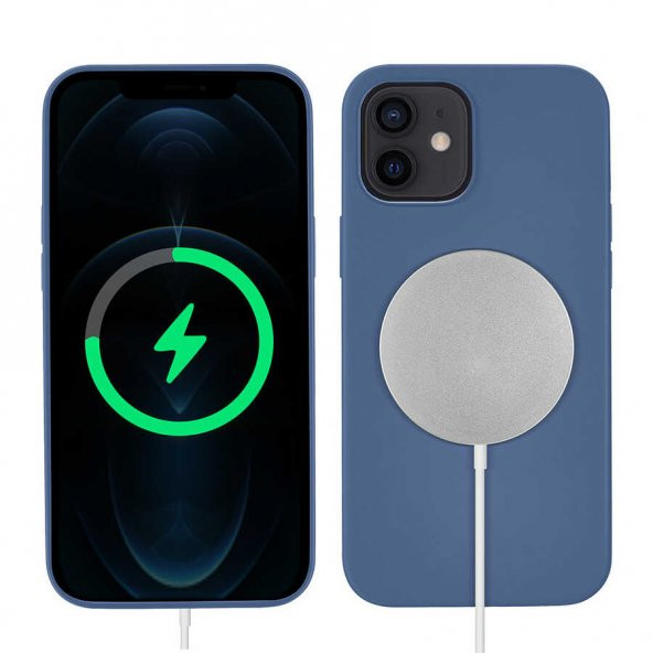 Apple iPhone 12 Kılıf  Silksafe Wireless Kapak ürün görseli 1