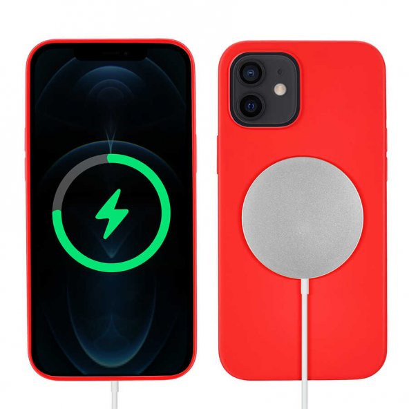 Apple iPhone 12 Kılıf  Silksafe Wireless Kapak - Resim 2