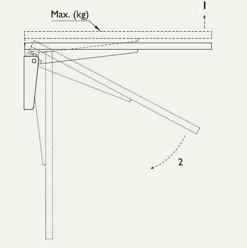 Gürçay Katlanır Karavan Masa Ayağı 30cm - Resim 4