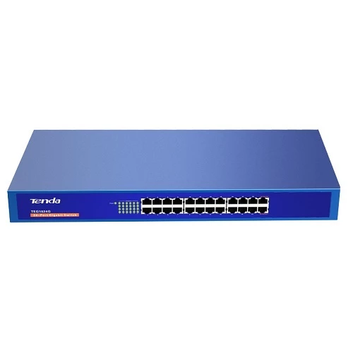 TENDA TEG1024G 24 PORT 10/100/1000 Rack-M SWITCH ürün görseli 1