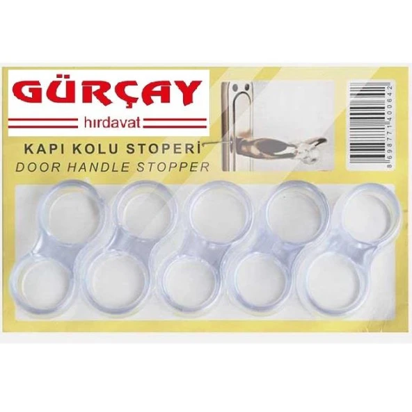 Gürçay Kapı Kolu Stoperi Silikon Lastik 5li Paket ürün görseli 1