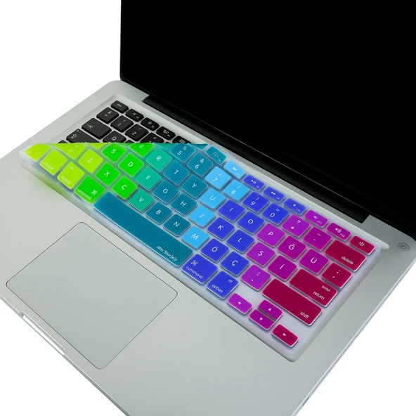 Macbook Klavye Air Pro Koruyucu Dazzle (US to TR) (Eski USB'li Model 2008/2017) ile Uyumlu ürün görseli 1
