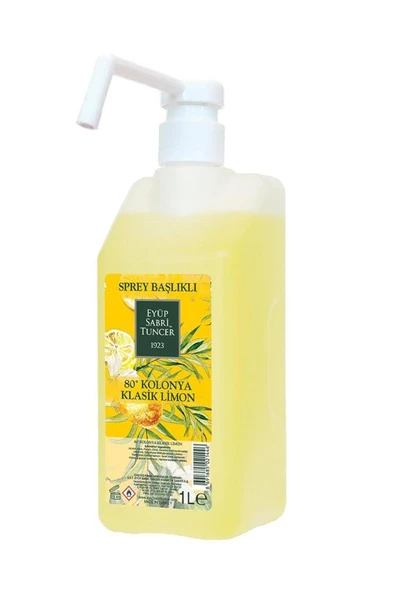 Eyüp Sabri Tuncer Klasik Limon Kolonya Pompalı 1 Litre ürün görseli 1
