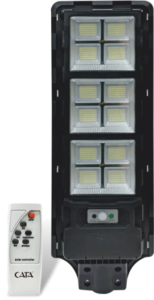 CATA CT 4642 Solar Güneş Enerjili 300W Sensörlü Sokak Armatür 6400K Beyaz Işık ürün görseli 1